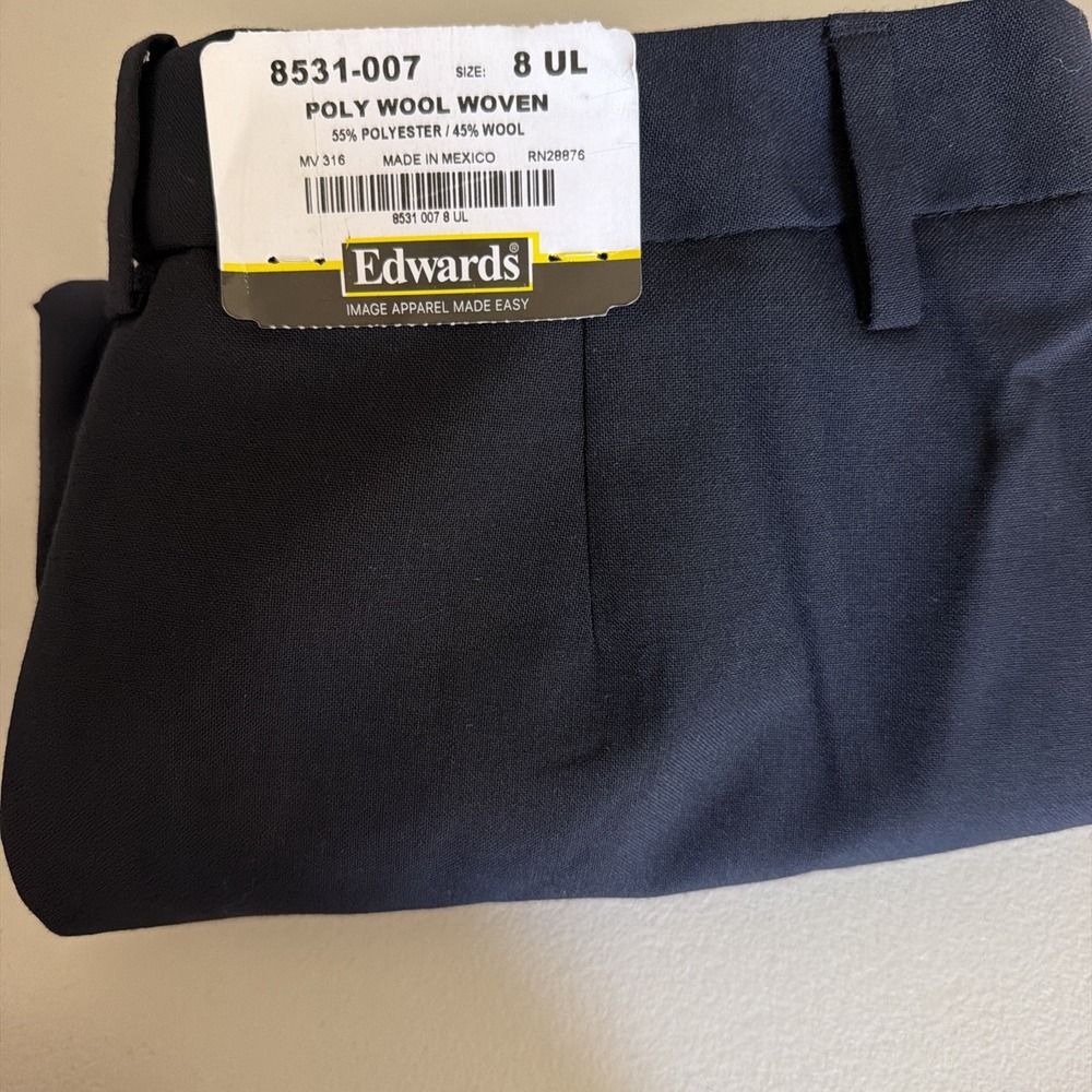 Edwards Men's Business Casual Flat Front Chino Pants 8UL  30x28 Hemmed NWT